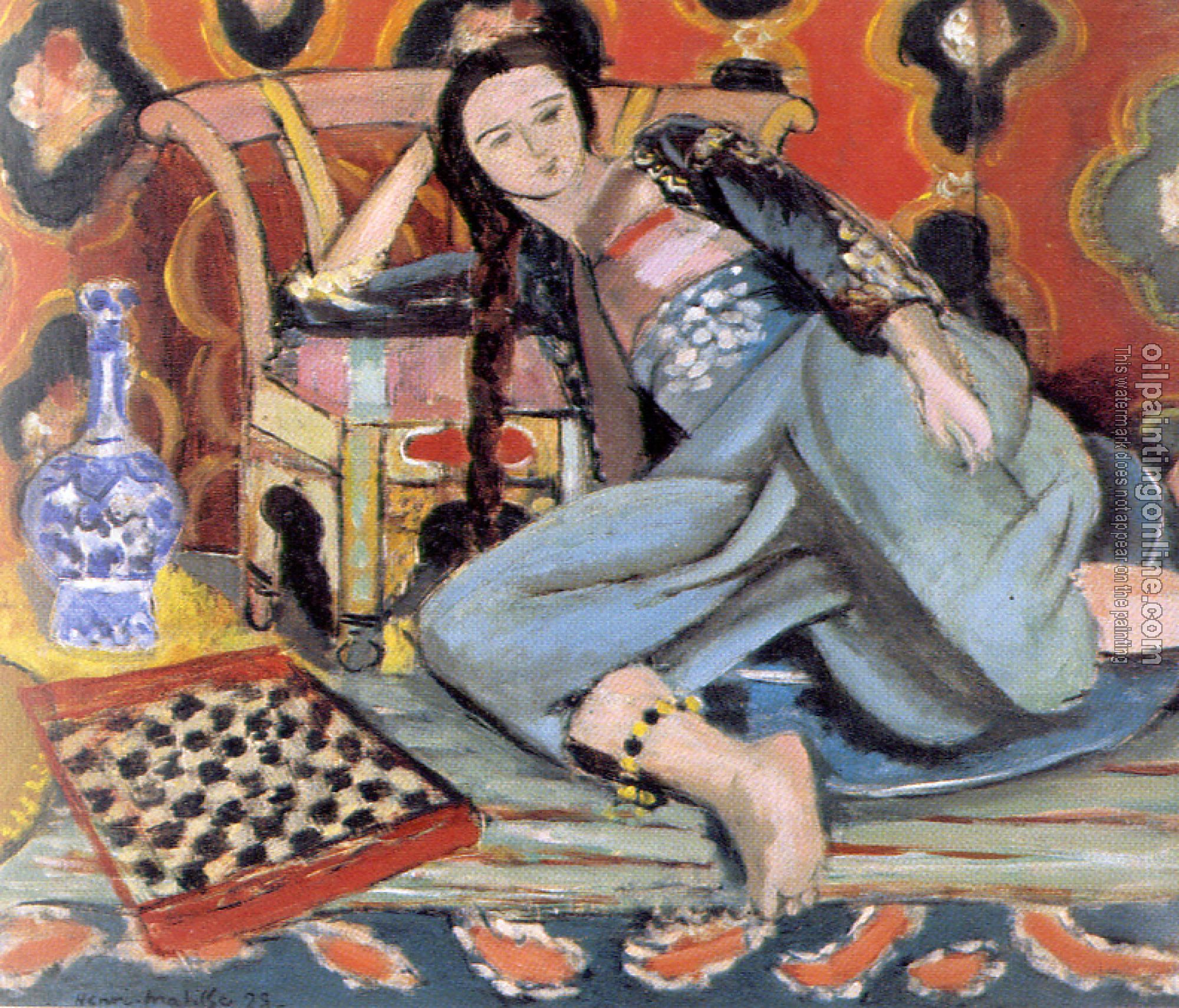 Matisse, Henri Emile Benoit - odalisque with a turkish chair
